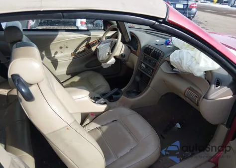 2000 Ford Mustang из США, поврежденный, VIN 1FAFP444XYF119585